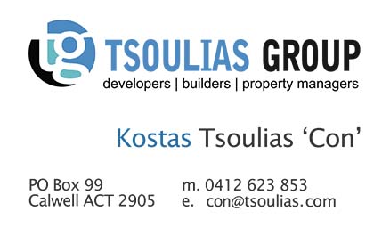 Business card -Tsoulias Group - design by BDS